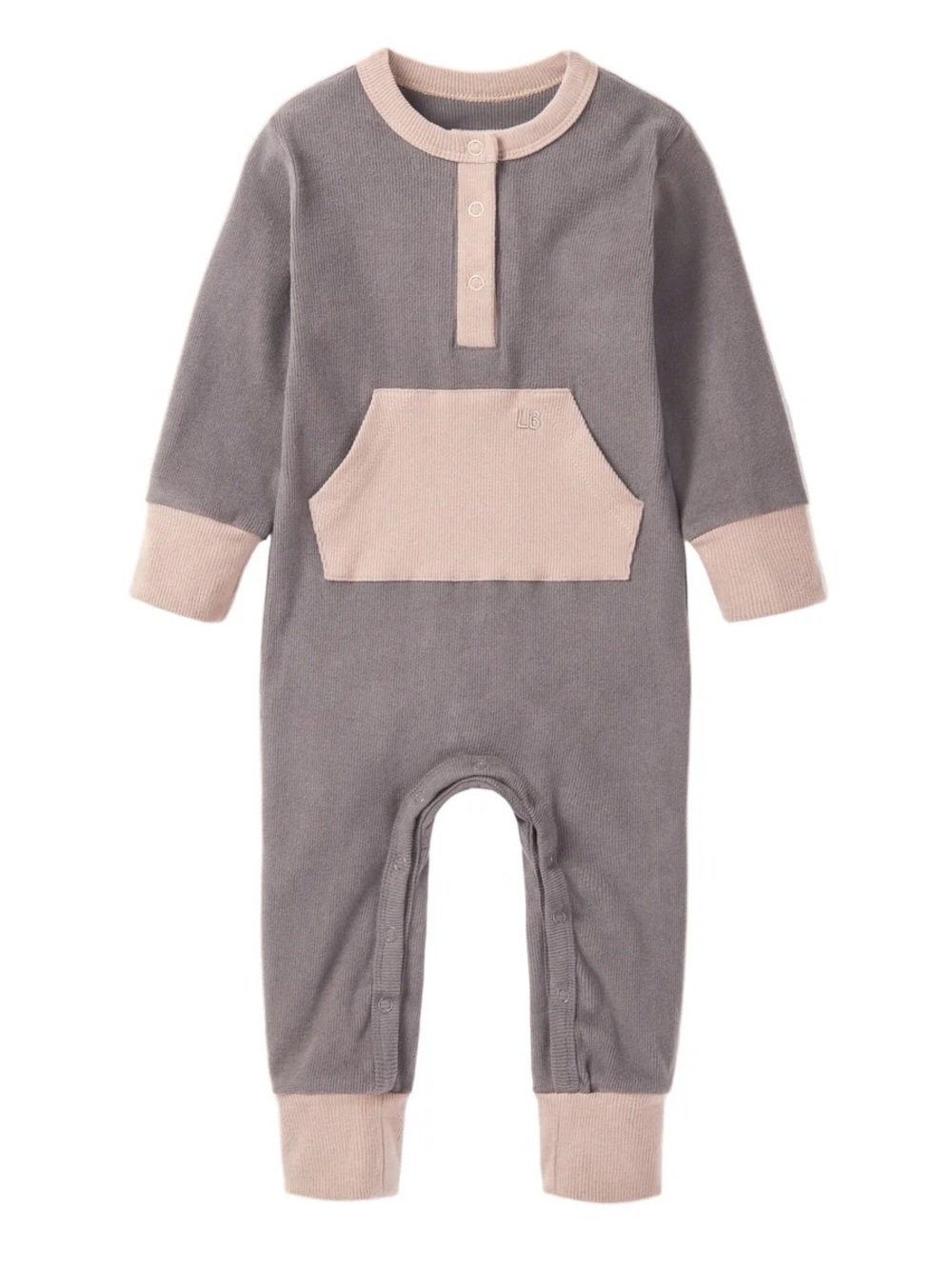 Little Bipsy | Ribbed Colorblock Romper - Picture 2 of 8